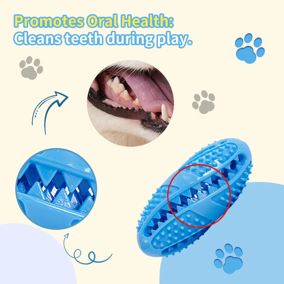 Interactive Rubber Treat Ball - Chew & Fetch Toy