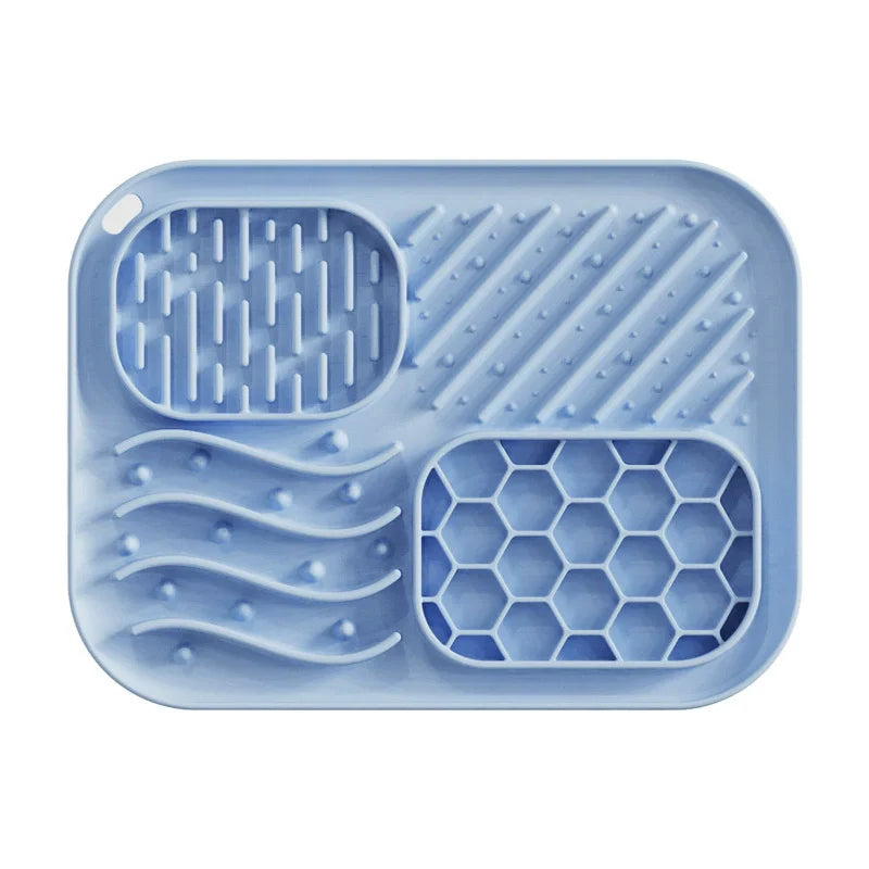 Silicone Slow Feeder Bowl - 4-in-1 Licking Mat