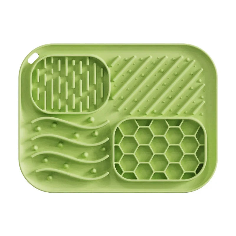 Silicone Slow Feeder Bowl - 4-in-1 Licking Mat