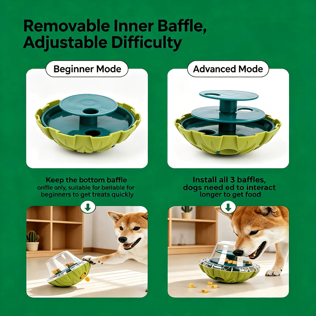 Wobble Treat Dispenser - Interactive Slow Feeder Toy