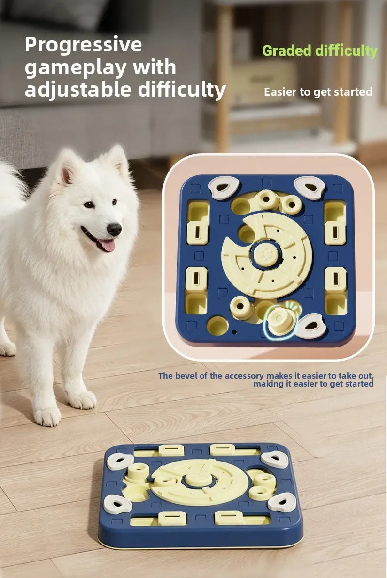 Sliding Puzzle Slow Feeder - Interactive Treat Maze