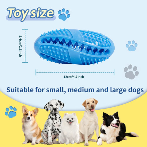 Interactive Rubber Treat Ball - Chew & Fetch Toy