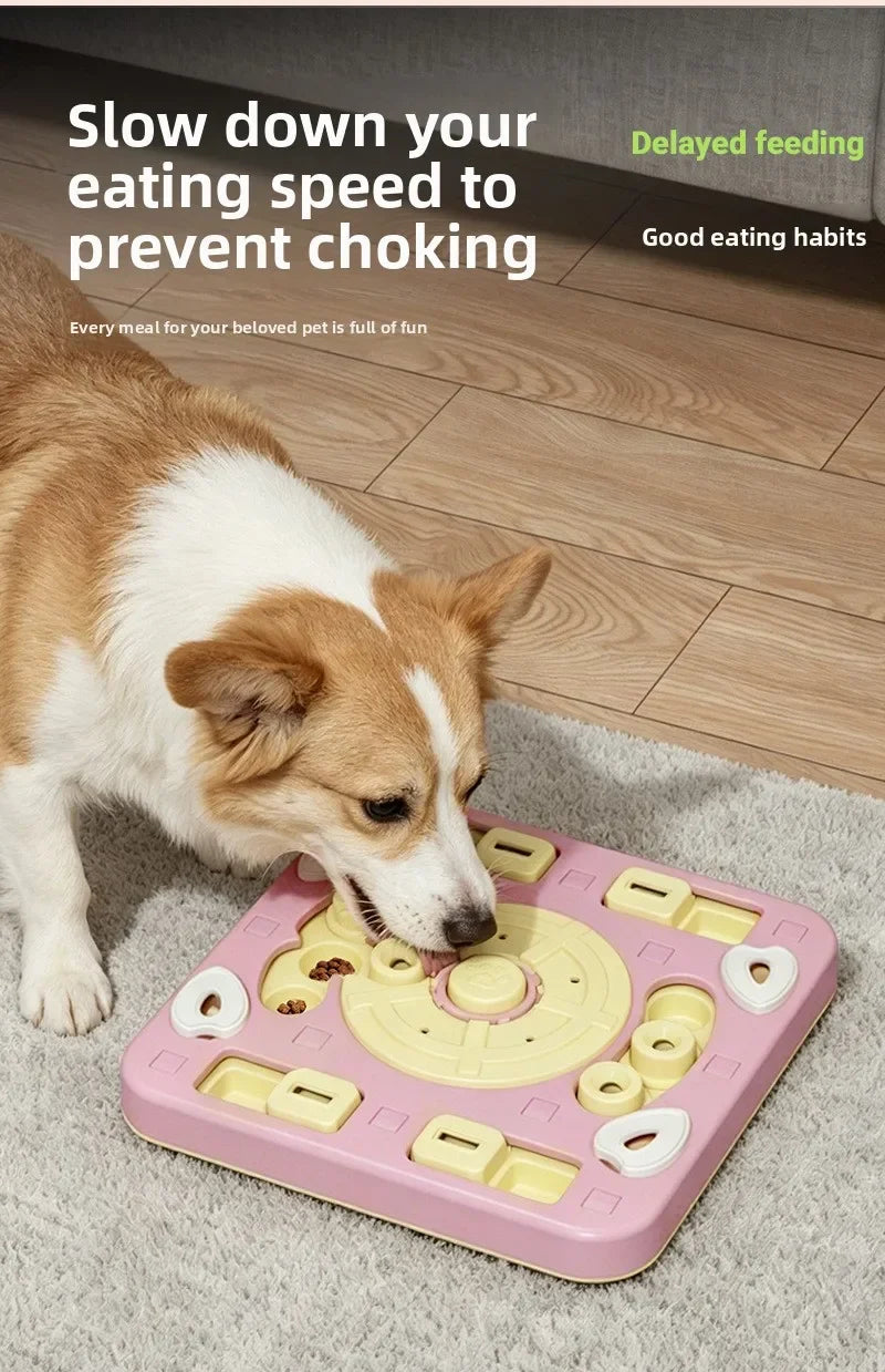 Sliding Puzzle Slow Feeder - Interactive Treat Maze