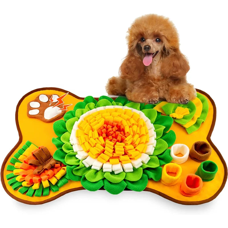 Dog Snuffle Mat - Interactive Slow Feeder Puzzle Toy