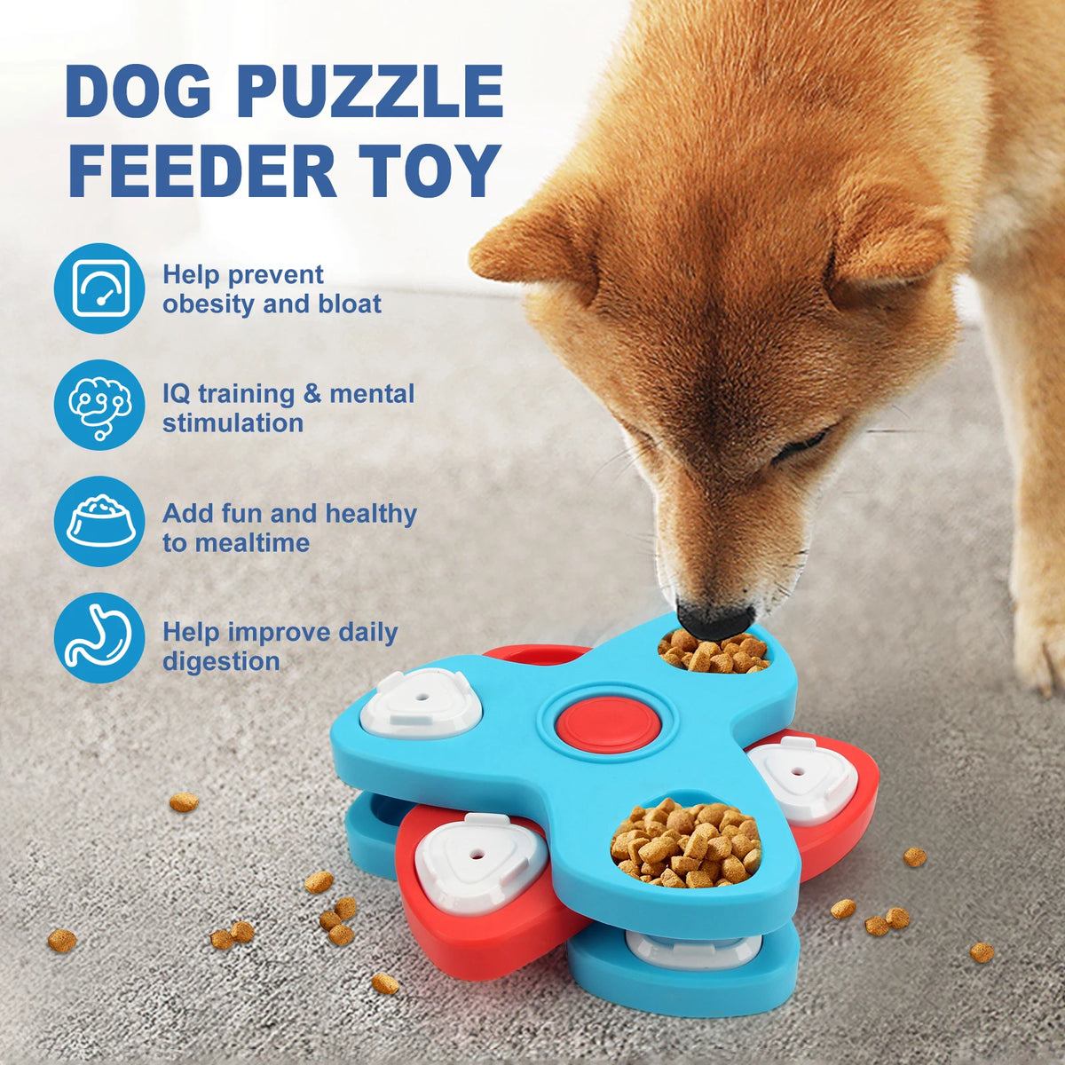 Rotating Puzzle Feeder - Multi-Layer Slow Feeder Toy