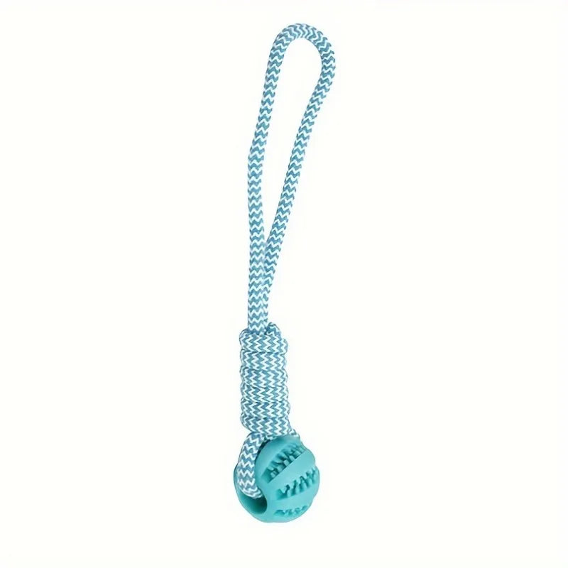 Rope Ball Chew Toy - Interactive Fetch & Tug Game