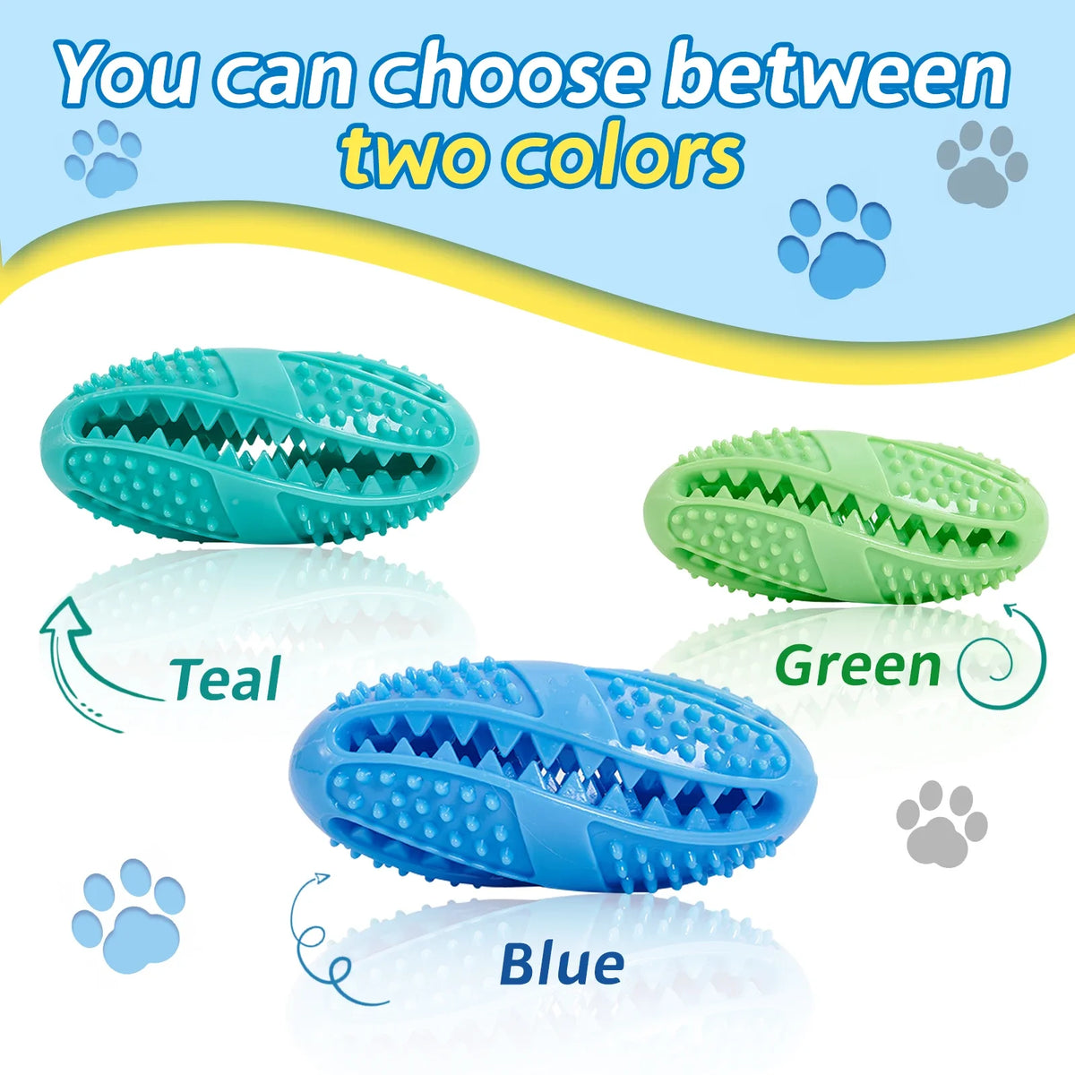 Interactive Rubber Treat Ball - Chew & Fetch Toy