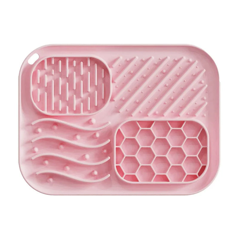Silicone Slow Feeder Bowl - 4-in-1 Licking Mat