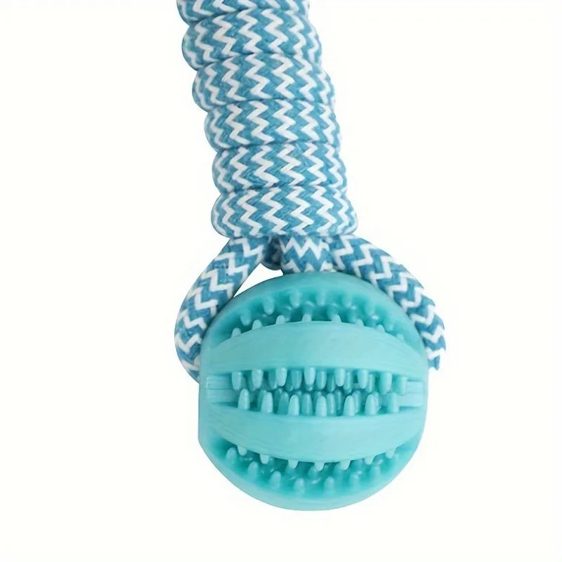 Rope Ball Chew Toy - Interactive Fetch & Tug Game