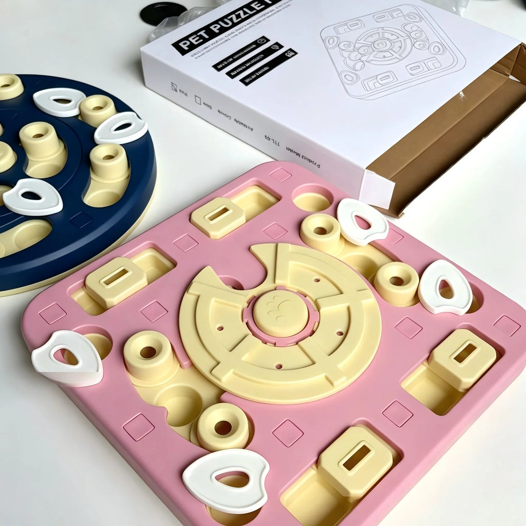 Sliding Puzzle Slow Feeder - Interactive Treat Maze