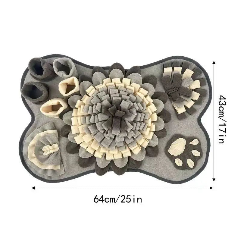 Dog Snuffle Mat - Interactive Slow Feeder Puzzle Toy