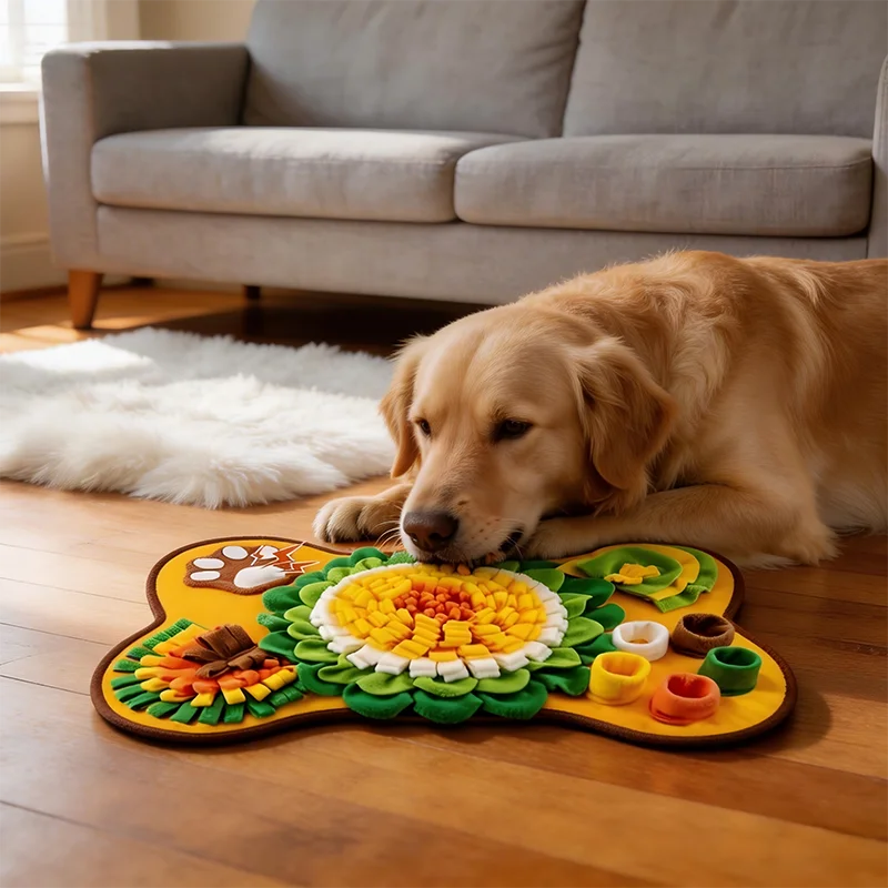Dog Snuffle Mat - Interactive Slow Feeder Puzzle Toy