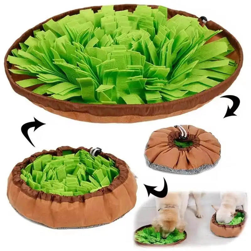 Portable Snuffle Mat - Interactive Foraging Puzzle Toy