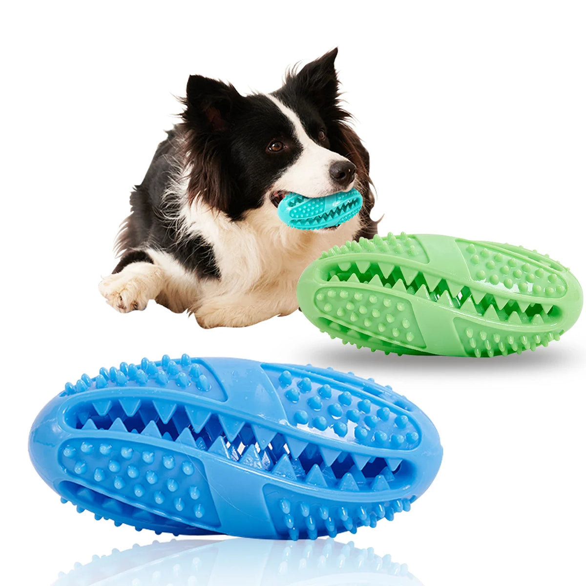 Interactive Rubber Treat Ball - Chew & Fetch Toy