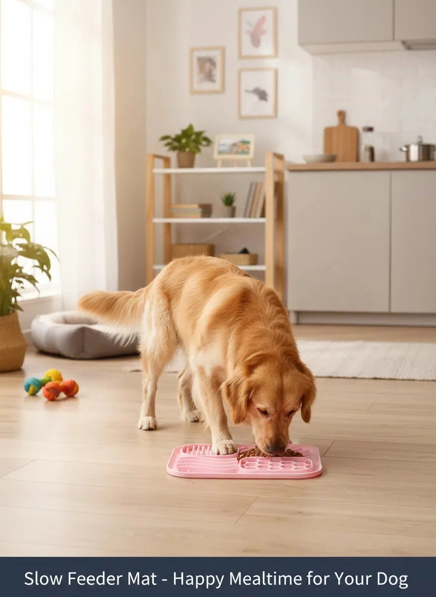 Silicone Slow Feeder Bowl - 4-in-1 Licking Mat