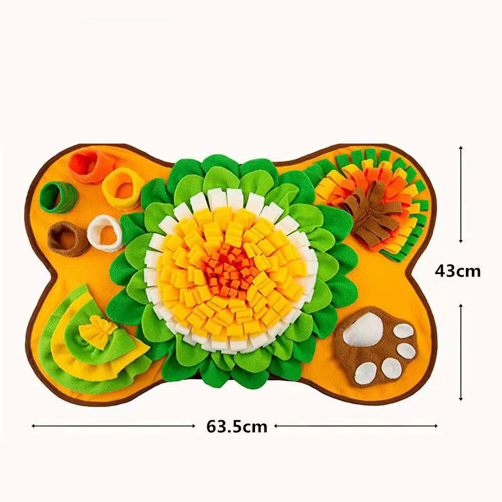 Dog Snuffle Mat - Interactive Slow Feeder Puzzle Toy
