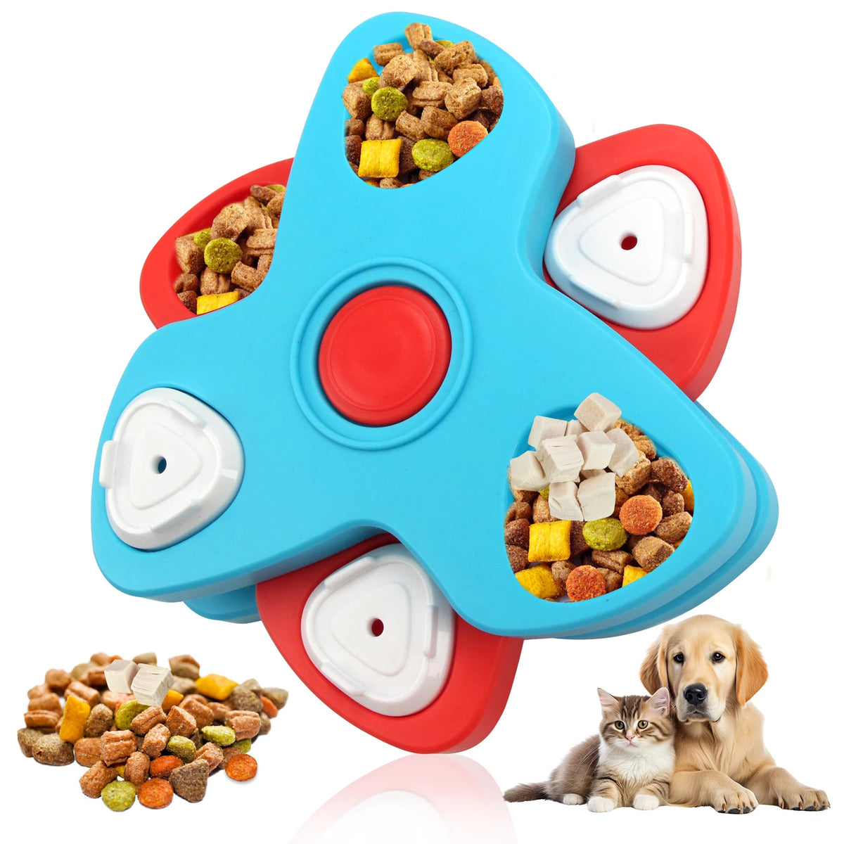 Rotating Puzzle Feeder - Multi-Layer Slow Feeder Toy