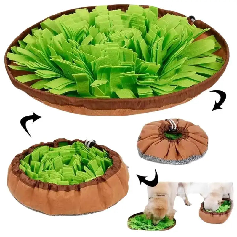 Portable Snuffle Mat - Interactive Foraging Puzzle Toy