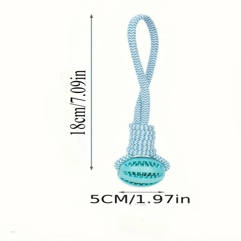 Rope Ball Chew Toy - Interactive Fetch & Tug Game