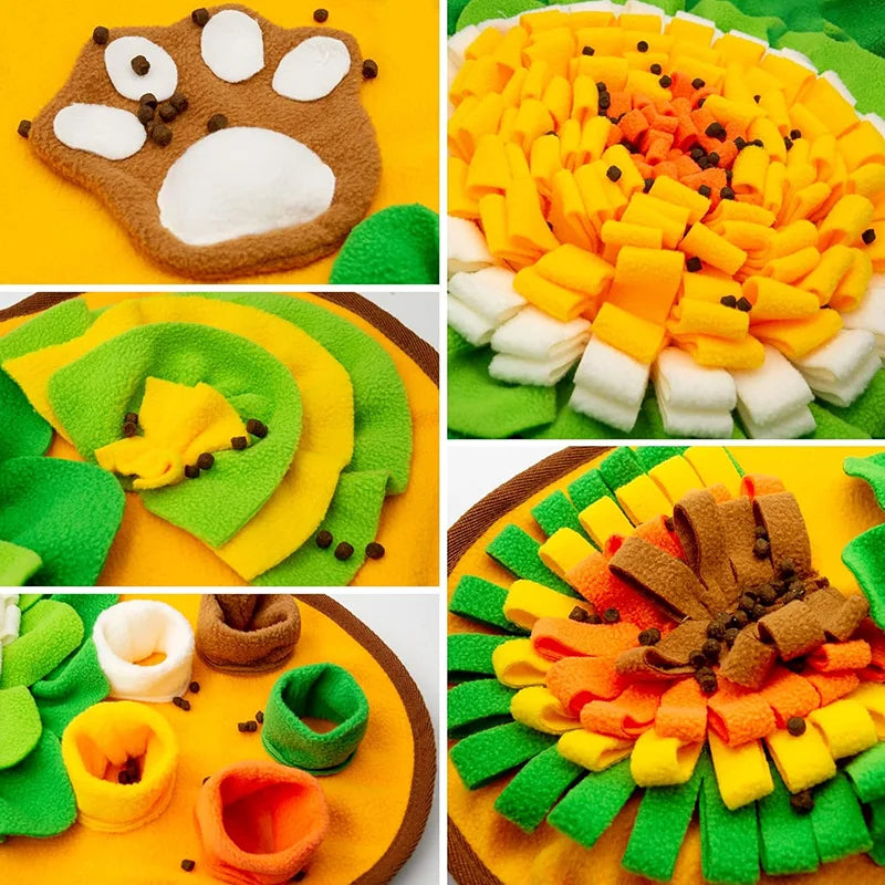 Dog Snuffle Mat - Interactive Slow Feeder Puzzle Toy