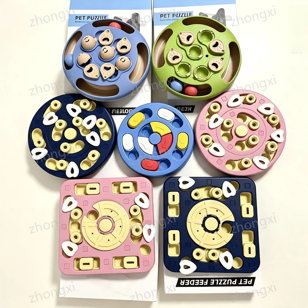 Sliding Puzzle Slow Feeder - Interactive Treat Maze