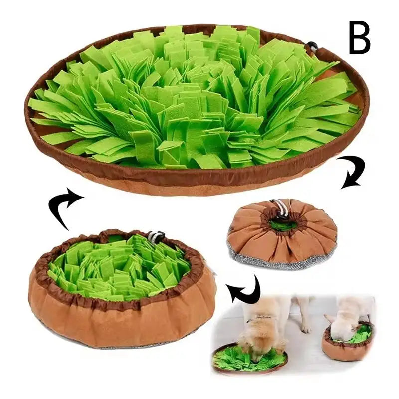 Portable Snuffle Mat - Interactive Foraging Puzzle Toy